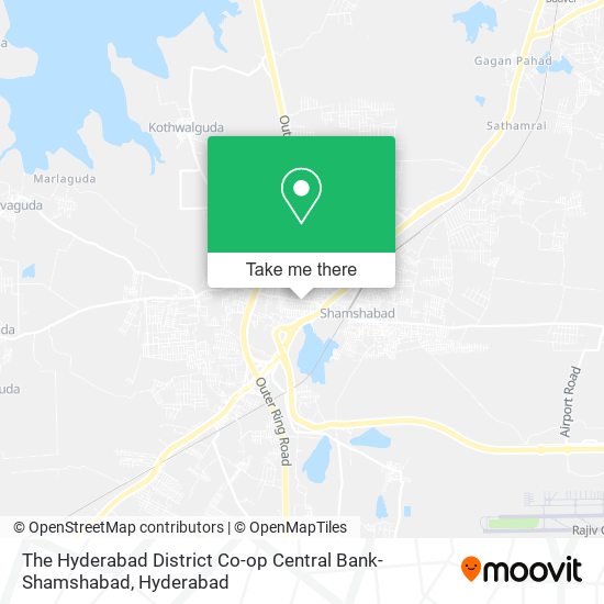 The Hyderabad District Co-op Central Bank-Shamshabad map