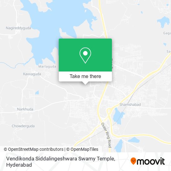Vendikonda Siddalingeshwara Swamy Temple map