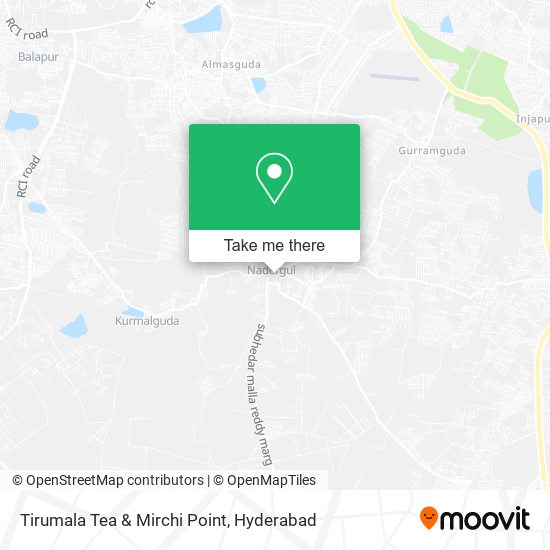 Tirumala Tea & Mirchi Point map