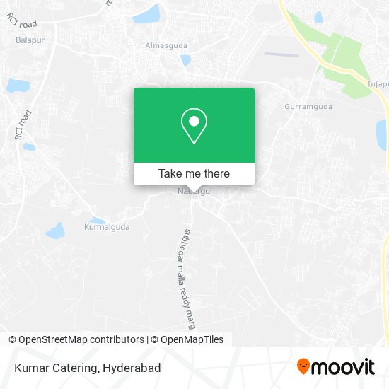 Kumar Catering map