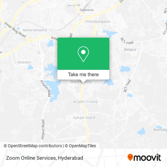 Zoom Online Services map