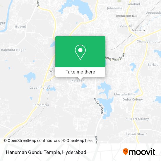 Hanuman Gundu Temple map