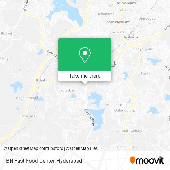 BN Fast Food Center map