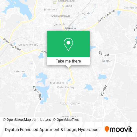 Diyafah Furnished Apartment & Lodge map