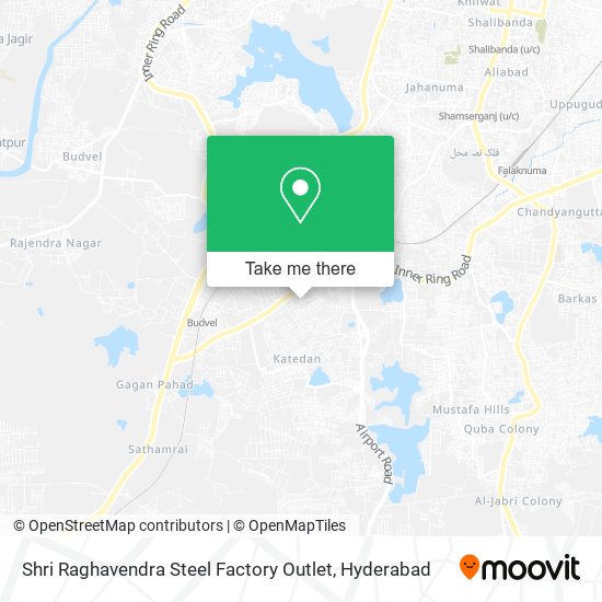 Shri Raghavendra Steel Factory Outlet map