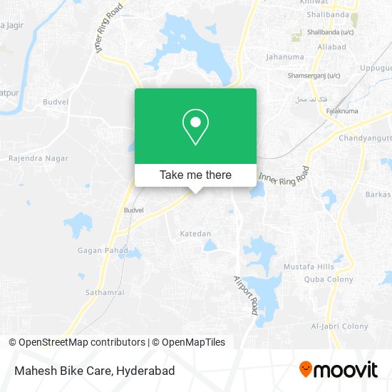 Mahesh Bike Care map