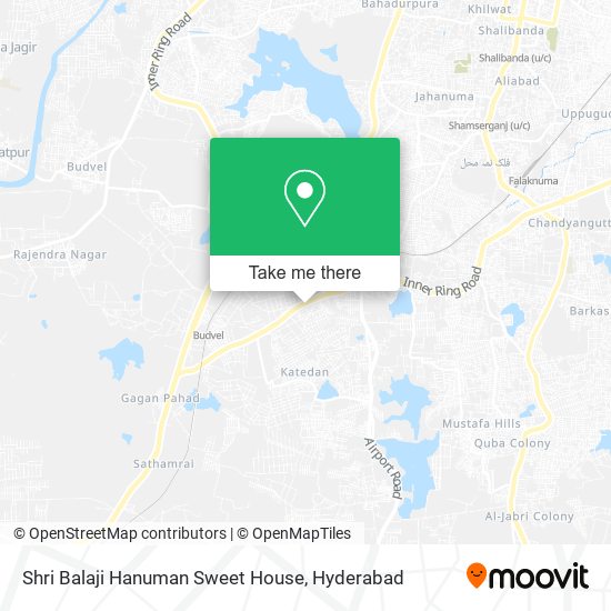 Shri Balaji Hanuman Sweet House map