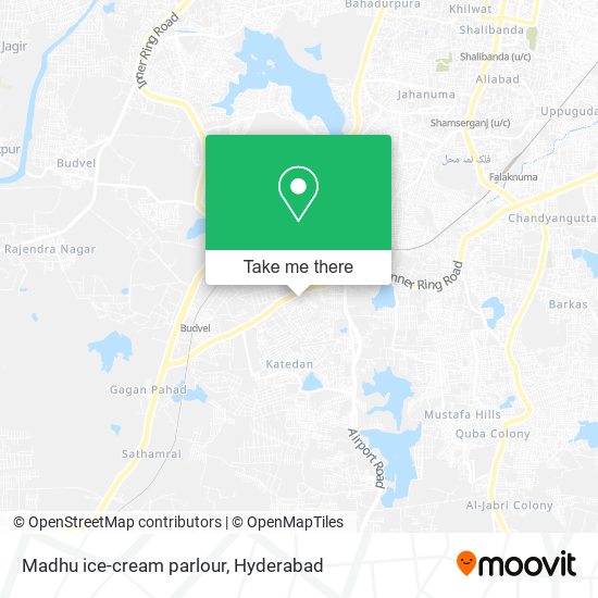 Madhu ice-cream parlour map