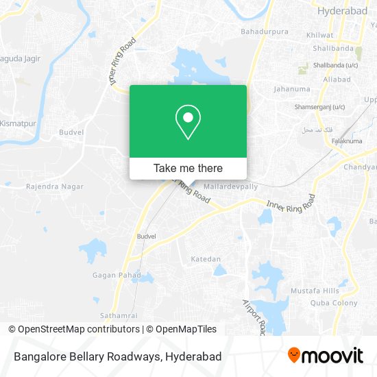 Bangalore Bellary Roadways map