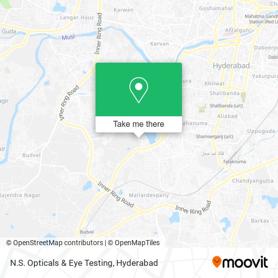 N.S. Opticals & Eye Testing map