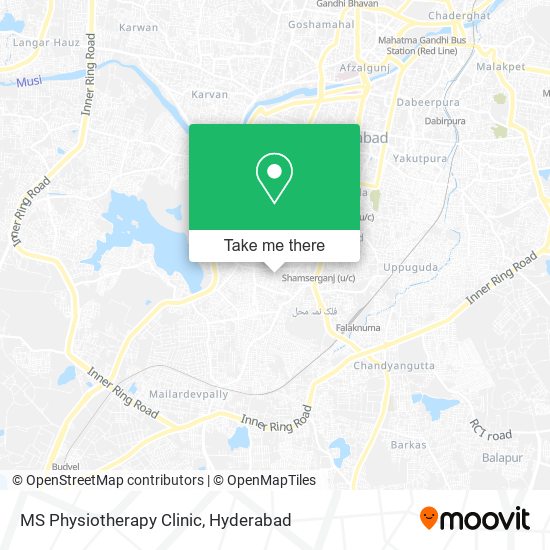 MS Physiotherapy Clinic map