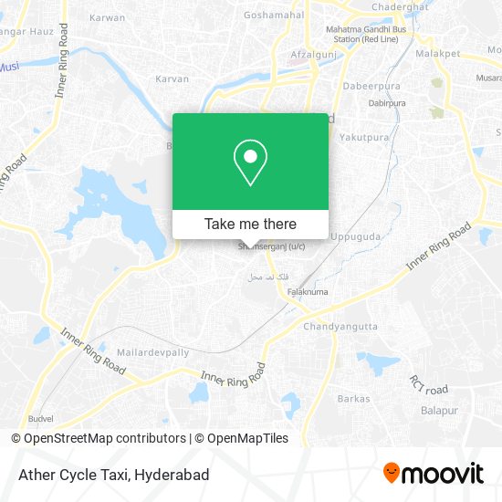 Ather Cycle Taxi map