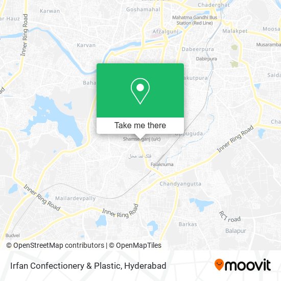 Irfan Confectionery & Plastic map