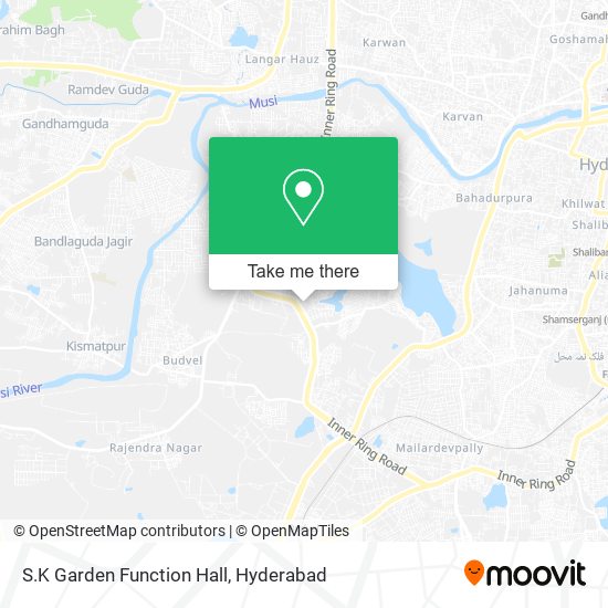 S.K Garden Function Hall map