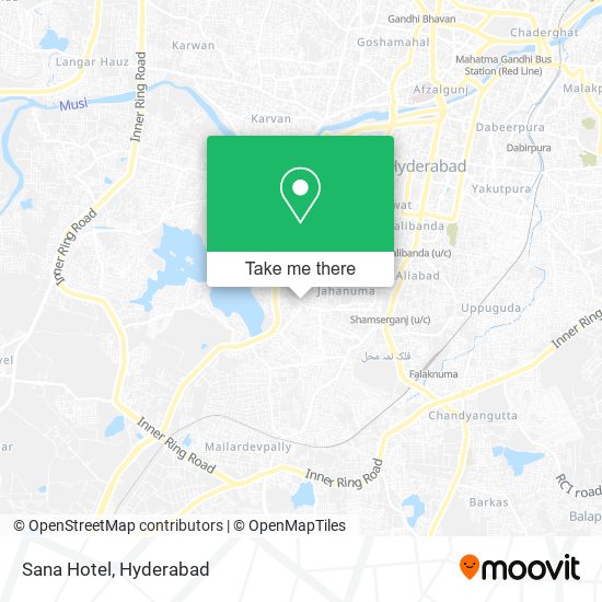 Sana Hotel map