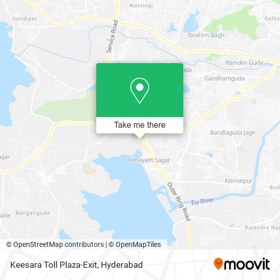 Keesara Toll Plaza-Exit map