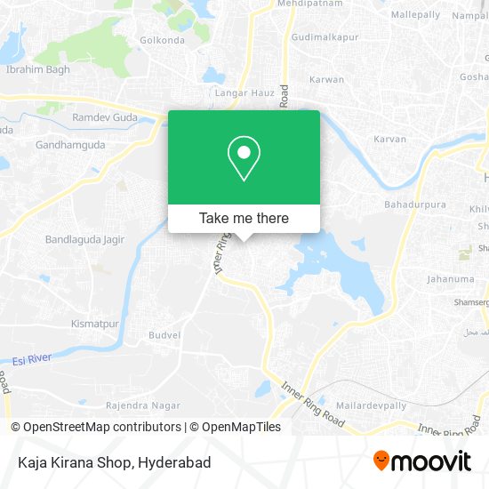 Kaja Kirana Shop map