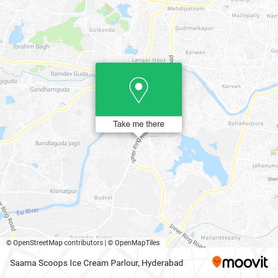 Saama Scoops Ice Cream Parlour map