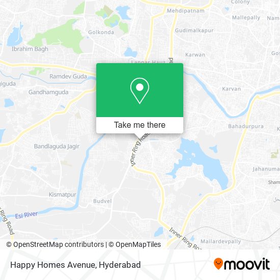 Happy Homes Avenue map