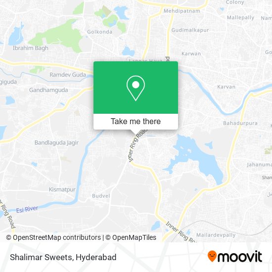 Shalimar Sweets map
