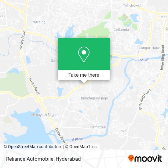 Reliance Automobile map