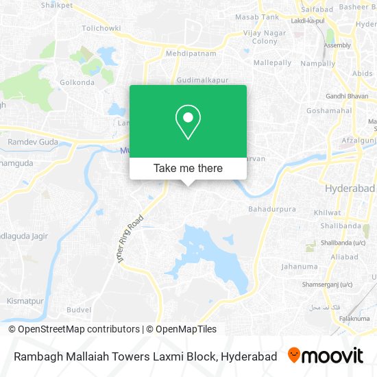 Rambagh Mallaiah Towers Laxmi Block map