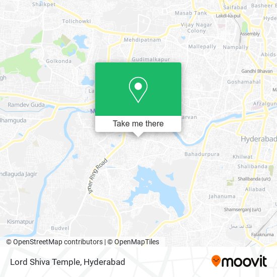 Lord Shiva Temple map