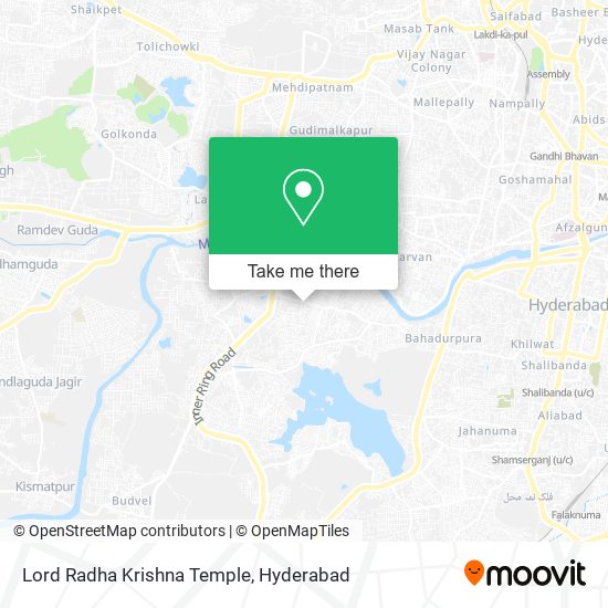 Lord Radha Krishna Temple map