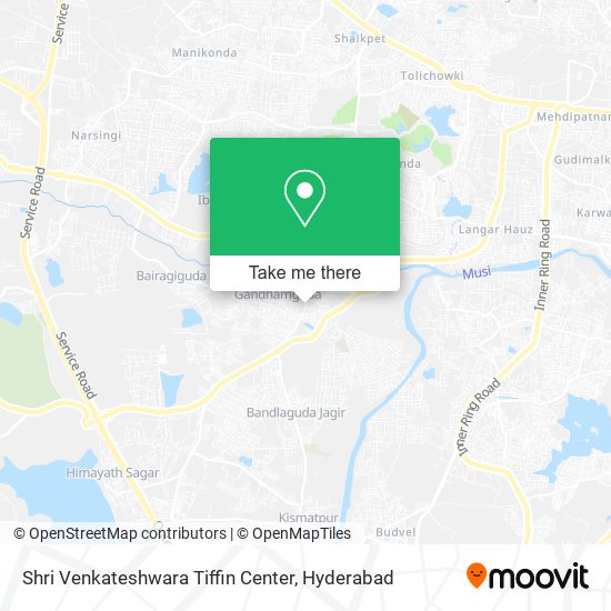 Shri Venkateshwara Tiffin Center map