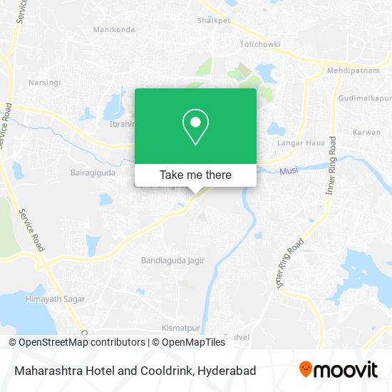 Maharashtra Hotel and Cooldrink map