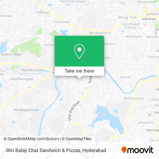 Shri Balaji Chat Sandwich & Pizzas map