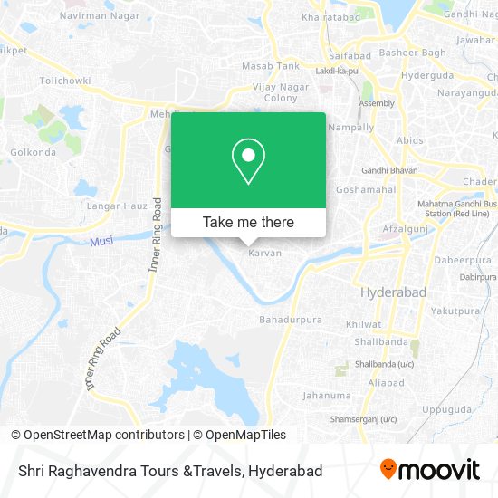 Shri Raghavendra Tours &Travels map