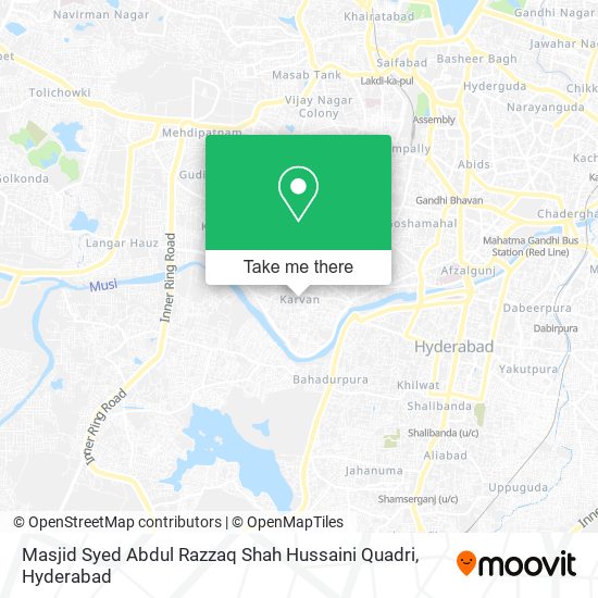 Masjid Syed Abdul Razzaq Shah Hussaini Quadri map