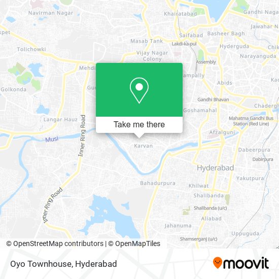 Oyo Townhouse map