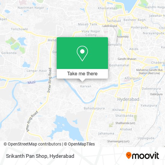 Srikanth Pan Shop map