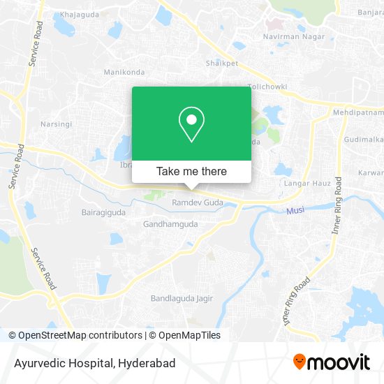 Ayurvedic Hospital map