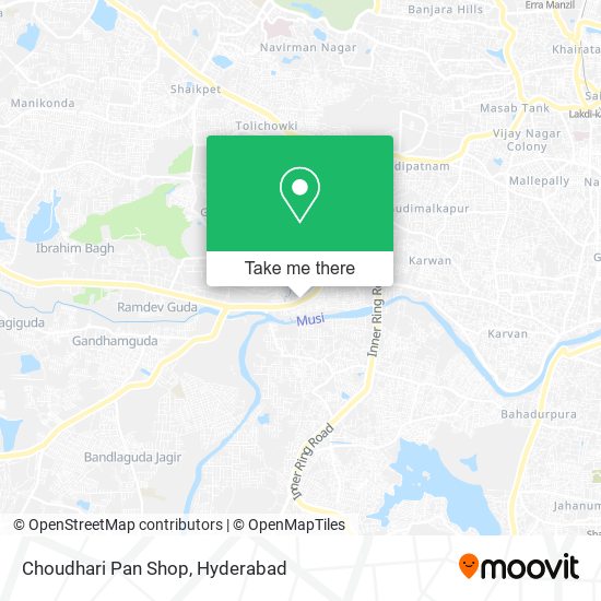 Choudhari Pan Shop map