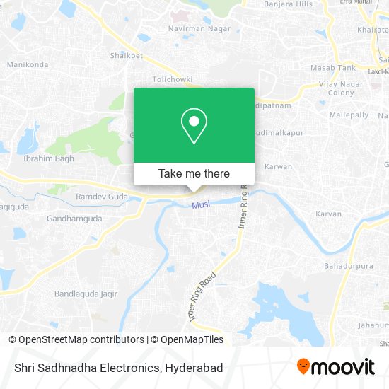 Shri Sadhnadha Electronics map