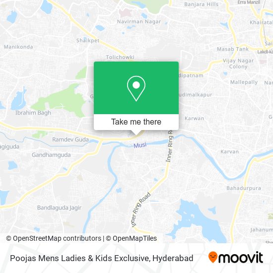 Poojas Mens Ladies & Kids Exclusive map