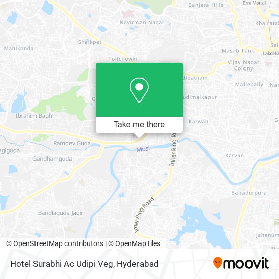 Hotel Surabhi Ac Udipi Veg map