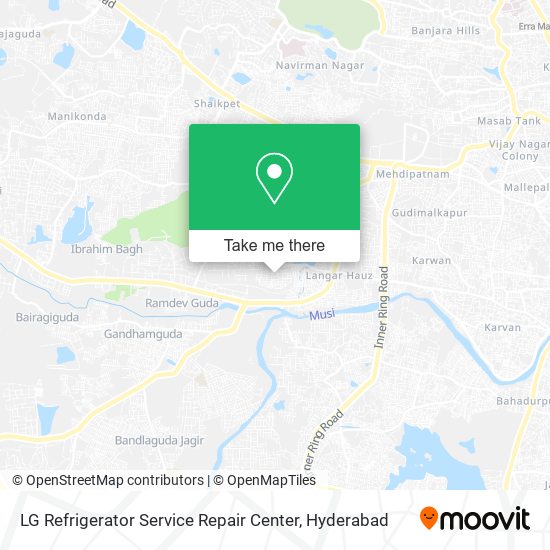 LG Refrigerator Service Repair Center map