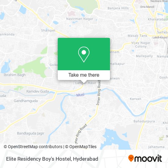 Elite Residency Boy's Hostel map