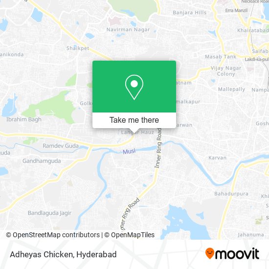 Adheyas Chicken map