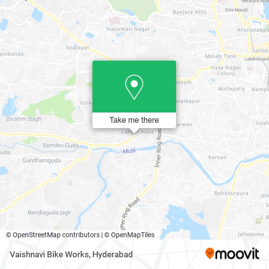 Vaishnavi Bike Works map