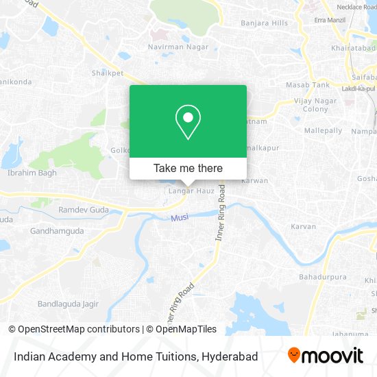 Indian Academy and Home Tuitions map