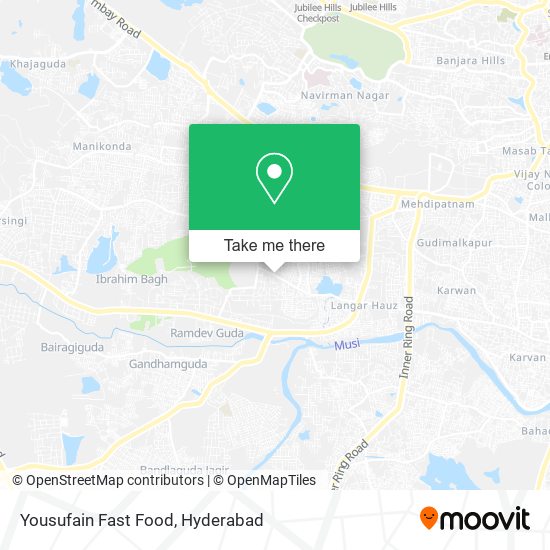 Yousufain Fast Food map