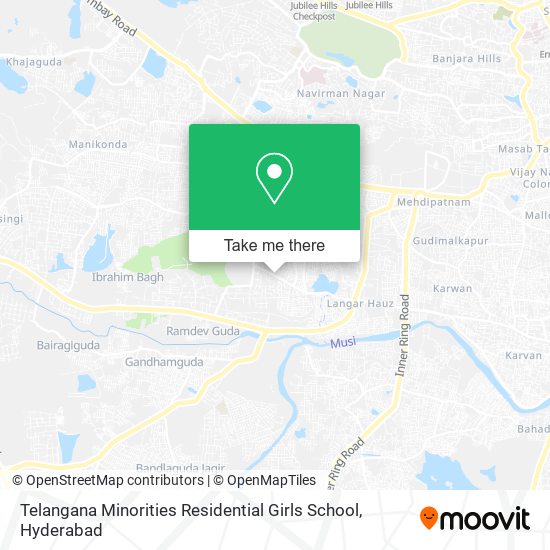 Telangana Minorities Residential Girls School map