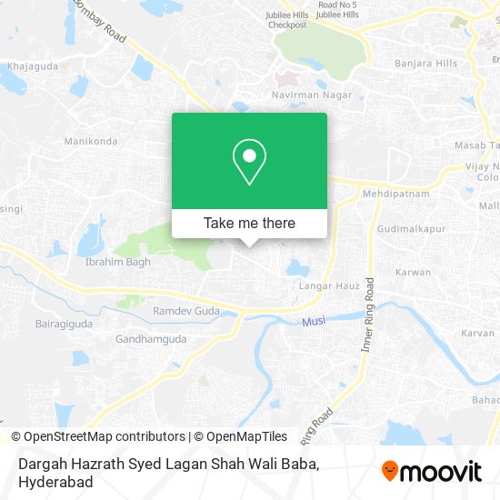 Dargah Hazrath Syed Lagan Shah Wali Baba map