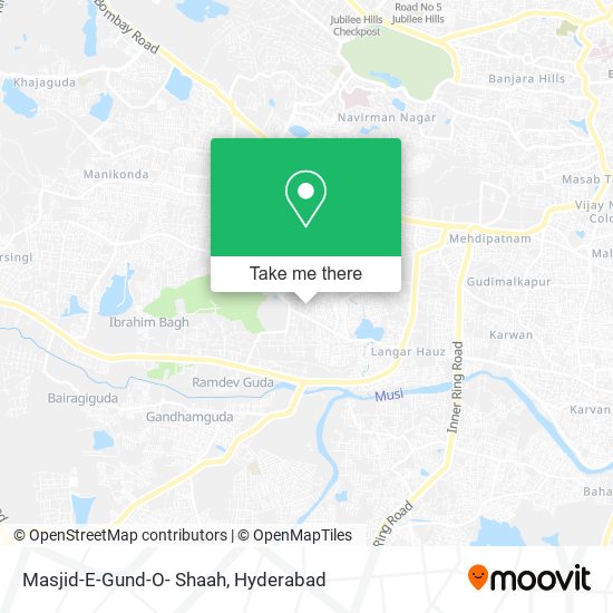 Masjid-E-Gund-O- Shaah map