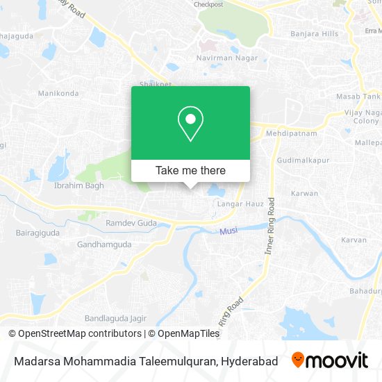 Madarsa Mohammadia Taleemulquran map